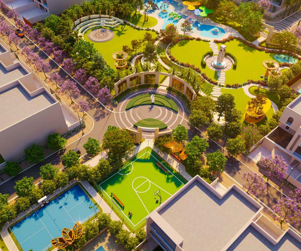 Community lifestyle outdoor view